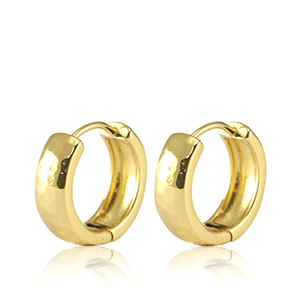 M&eacute;tal TQ laiton boucles d'oreilles Dor&eacute;
