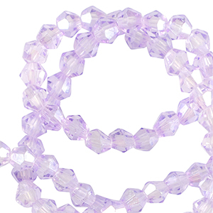 Perles &agrave; facettes bicone 6mm Violet victorien
