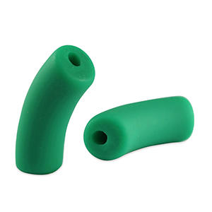 Perles tubes acryliques mat Vert classique