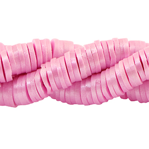 Perles Katsuki Heishi 6mm Jolie rose-pearl shine coating