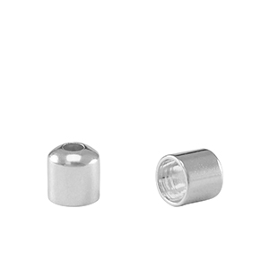 Embouts en m&eacute;tal DQ &Oslash;3.2mm Argent&eacute; antique (sans nickel)