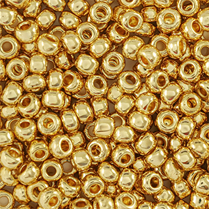 Rocailles Preciosa 24K 8/0-68304 Dor&eacute;
