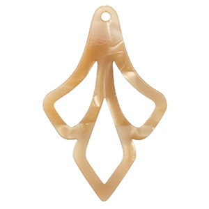 Pendentifs en r&eacute;sine Marron sable