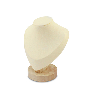 Pr&eacute;sentoir bijoux buste pour colliers Natural-beige