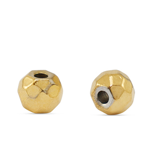 Perles en acier Inox 6mm Dor&eacute;