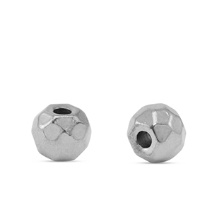 Perles en acier Inox 6mm Argent&eacute;