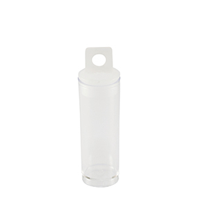 Plateau de rangement pour bijoux tube petit transparent