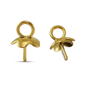 Appr&ecirc;ts en acier inox embout pour perles Dor&eacute;