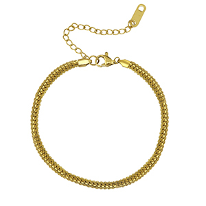 Bracelets en acier Inox Dor&eacute;