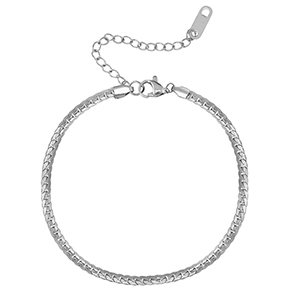 Bracelets en acier Inox Argent&eacute;