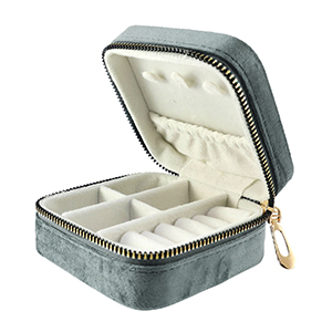 Bo&icirc;te &agrave; bijoux de voyage Grise