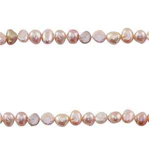 BQ Perles d&rsquo;eau douce nugget Rose coquillage