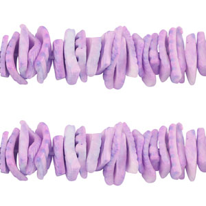Perles coquillage chips Violet