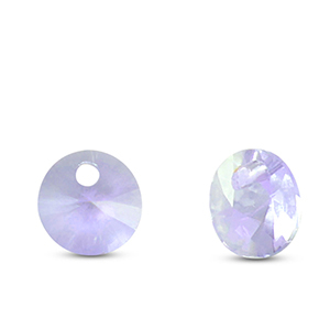 Pendentifs en verre Crystal glass rond Violet clair