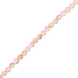 Perles coquillage rond Rose