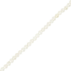 Perles coquillage rond Blanc