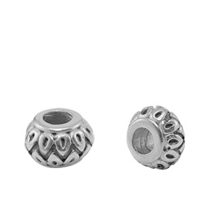 Perles en acier Inox Argent&eacute;