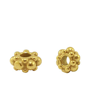 Perles en acier Inox Dor&eacute;