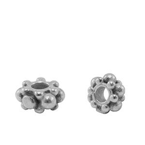 Perles en acier Inox Argent&eacute;