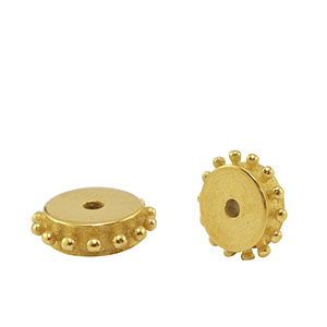 Perles en acier Inox Dor&eacute;