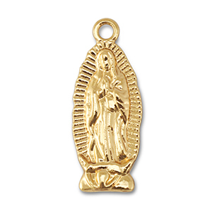 Breloques en m&eacute;tal femme avec couronne Dor&eacute;