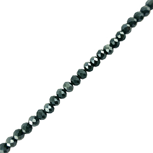 Perles &agrave; facettes 4x3mm disque Heishi Bleu fonc&eacute;