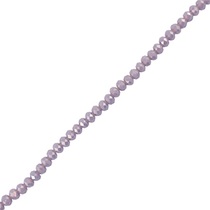 Perles &agrave; facettes 4x3mm disque Heishi Gris lavande fonc&eacute;