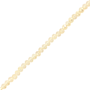 Perles &agrave; facettes 4x3mm disque Heishi Champagne clair