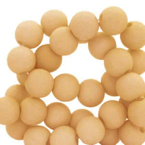 Perles acryliques 6 mm Marron clair