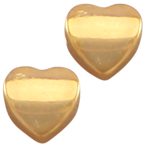 M&eacute;tal DQ c&oelig;ur 8mm Dor&eacute; (sans nickel)