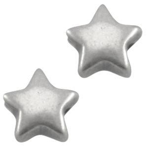 M&eacute;tal DQ &eacute;toile 6mm Argent&eacute; antique (sans nickel)