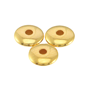 Perles en m&eacute;tal DQ disque 4x1.5mm dor&eacute; (sans nickel)