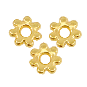 Perles en m&eacute;tal DQ spacer anneau Bali 4.8mm Dor&eacute; (sans nickel)