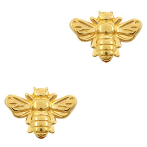 Perles en m&eacute;tal DQ abeille Dor&eacute; (sans nickel)