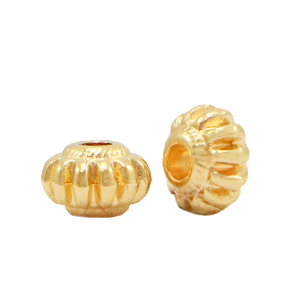 Perles en m&eacute;tal DQ d&eacute;co Dor&eacute; (sans nickel)