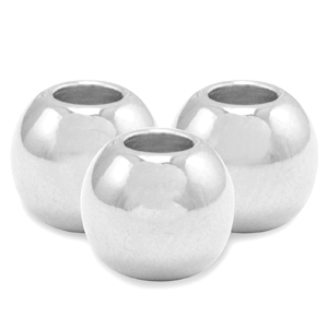Perles en m&eacute;tal DQ 8mm Argent&eacute; antique (sans nickel)