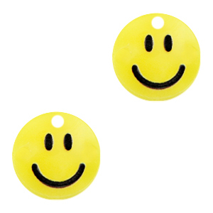 Breloques Plexx smiley Jaune soleil