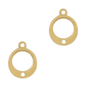 Breloques en m&eacute;tal DQ connecteur Dor&eacute; (sans nickel)