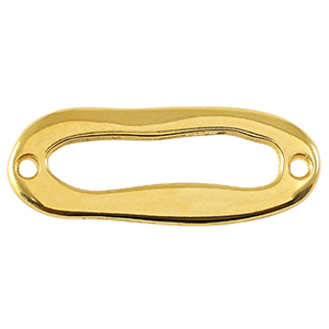 Breloques en m&eacute;tal DQ connecteur ovale Dor&eacute; (sans nickel)