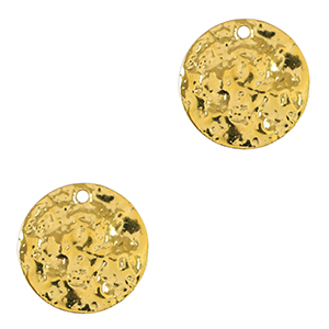 Breloques en m&eacute;tal DQ irr&eacute;gulier 15mm Dor&eacute; (sans nickel)