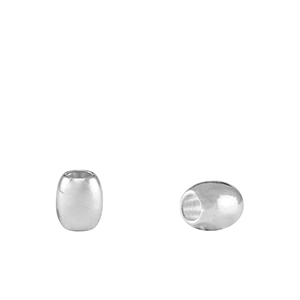 Perles en m&eacute;tal DQ "grain de riz" Argent&eacute; antique (sans nickel)