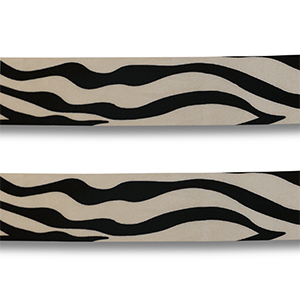 Bandana z&egrave;bre Noir-beige