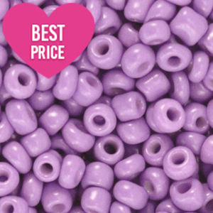Perles de rocailles 6/0 (4mm) Violet lilas