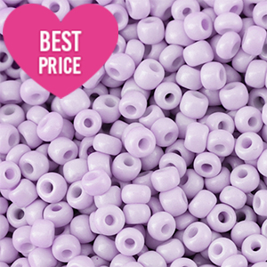 Perles de rocailles 8/0 (3mm) Lilas