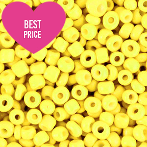 Perles de rocailles 12/0 (2mm) Jaune fluo audacieux