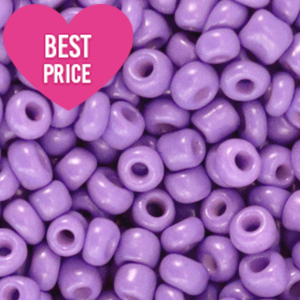Perles de rocailles 12/0 (2mm) Violet lavande fonc&eacute;