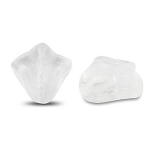 Perles tch&egrave;ques lily flower 9x8mm Transparent