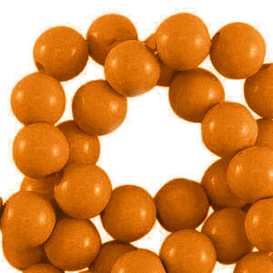 Perles acryliques 4 mm brillant Marron cuivr&eacute;