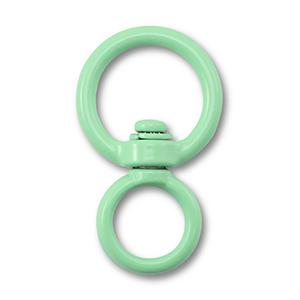 Appr&ecirc;ts color&eacute;s porte-cl&eacute;s rond Vert menthe