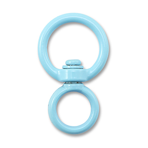 Appr&ecirc;ts color&eacute;s porte-cl&eacute;s rond Bleu clair